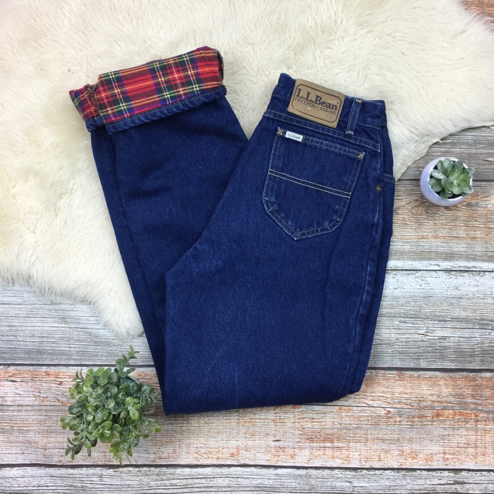 L.L.Bean | Vintage 90s Flannel Lined Mom Jeans